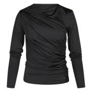 Anine Bing Svart Bray Top - Stilren och Chic Black, Dam