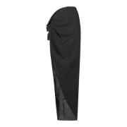 Rick Owens Edfu Maxi Kjol Black, Dam