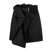 JW Anderson Fold Over Mini Kjol Black, Dam