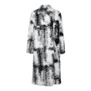 Ganni Faux Fur Vinterrock Multicolor, Dam