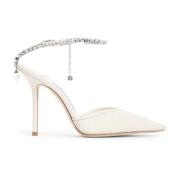 Jimmy Choo Eleganta Svarta Pumps för Kvinnor Beige, Dam