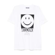 Moschino Vita Crew Neck T-shirts och Polos White, Herr