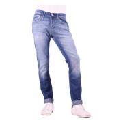 Dondup Blå Skinny Fit Jeans med knappgylf Blue, Herr