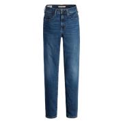 Levi's 724 High Rise Straight Blue, Dam