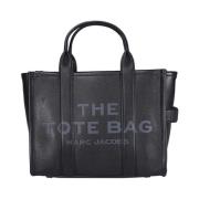 Marc Jacobs The Leather Medium Tote Väska Black, Dam