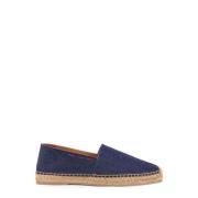 Kiton Denim Espadriller med Sidostygning Blue, Herr