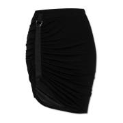 Helmut Lang Kjol med sidodrapering Black, Dam