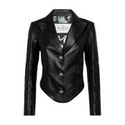 Philipp Plein Stilig Jacka i Lila Black, Dam