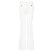 Elisabetta Franchi Ivory Jeans Mod Pj93N51E2-360 White, Dam