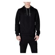 Emporio Armani EA7 Herr Bomull Capshirt Sweatshirt Vår/Sommar Black, H...