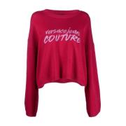 Versace Jeans Couture Broderad Logotyp Stilfullt Design Pink, Dam