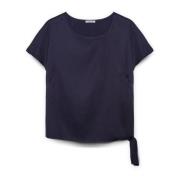 Fiorella Rubino Blus med Lenzing™ Ecovero™ Viskos med Knut Blue, Dam