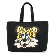 Kenzo Omvändbar Grafisk Toteväska Black, Herr