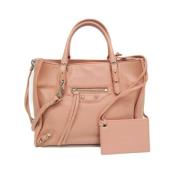 Balenciaga Vintage Pre-owned Laeder handvskor Pink, Dam