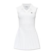 Lacoste Klänning med logotyp White, Dam