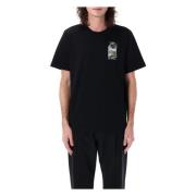 Casablanca Natt Tryck T-shirt Black, Herr