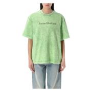 Acne Studios Stilig T-shirt i Fn-Ux stil Green, Dam