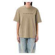 Acne Studios Stilren T-shirt i neutral ton Beige, Dam