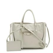 Balenciaga Vintage Pre-owned Laeder handvskor Gray, Dam