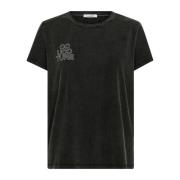 Co'Couture Syra Outline Tee Top Svart Black, Dam