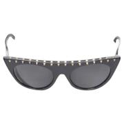 Valentino Vintage Pre-owned Acetat solglasgon Black, Dam