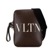 Valentino Vintage Pre-owned Laeder crossbodyvskor Brown, Dam