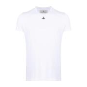 Vivienne Westwood Orb Logo Vita T-shirts och Polos White, Herr