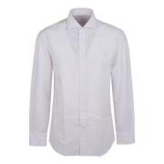 Brunello Cucinelli Vit Bomull Skjorta Elegant Stil White, Herr