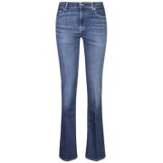 7 For All Mankind Blå Skinny Jeans Dammode Blue, Dam