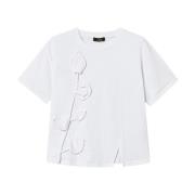 Twinset Vita Crew Neck T-shirts och Polos White, Dam