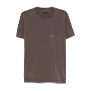 Fay Brun T-shirt & Polo Combo Brown, Herr