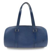 Louis Vuitton Vintage Pre-owned Laeder axelremsvskor Blue, Dam