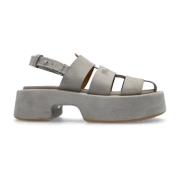 JW Anderson Mocka plattforms skor Gray, Dam