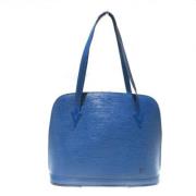 Louis Vuitton Vintage Pre-owned Laeder axelremsvskor Blue, Dam