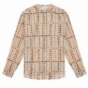 Isabel Marant Étoile Mexika Tryckt Voile Blus Beige, Dam