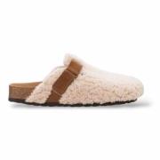 Shepherd Fluffy Fur Slippers Brown, Dam