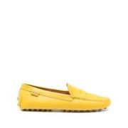 Tod's Klassiska Gommino Loafers Yellow, Dam