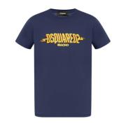 Dsquared2 T-shirt med logotyp Blue, Herr