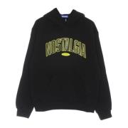 Usual Svart College Hoodie Långärmad Sweatshirt Black, Herr