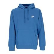 Nike Blå Fleece Hoodie med Dragsko Huva Blue, Herr