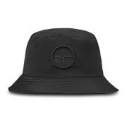 Stone Island Svarta Snygga Hattar Kollektion Black, Herr