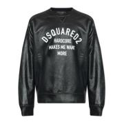 Dsquared2 Sweatshirt med logotyp Black, Herr