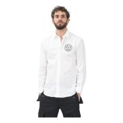 Versace Jeans Couture Vit skjorta med V-emblem White, Herr