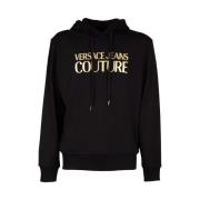 Versace Jeans Couture Metallic Logo Hoodie Black, Herr