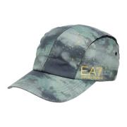 Emporio Armani EA7 Justerbar Abstrakt Logotyp Keps Green, Herr