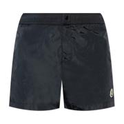 Moncler Badshorts med logotyp Blue, Herr