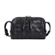 Bottega Veneta Svart Läderkonsertväska Clutch Black, Dam