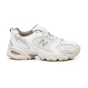 New Balance Vita Beige Sneakers Snörning Gummisula White, Dam