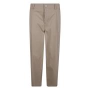 Drole de Monsieur Cropped Twill Byxor Beige, Herr