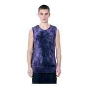 Dries Van Noten Fluffy Stickad Topp Purple, Herr